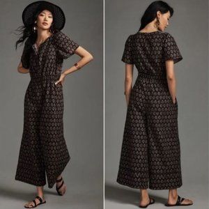 NWT Anthropologie The Somerset Jumpsuit, Black, Small